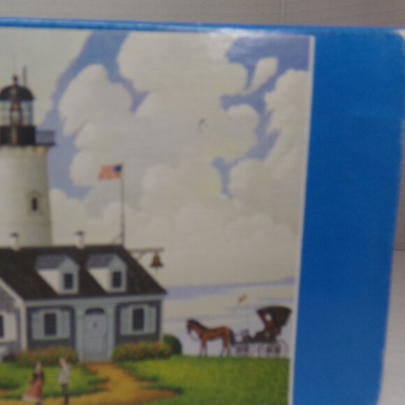 NWT Jigsaw Puzzle 1000 Piece Lighthouse Ocean Charles Wysocki Jayson Sparkin' - Picture 7 of 13